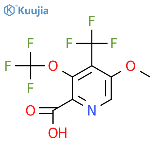 5-Methoxy-3-(trifluoromethoxy)-4-(trifluoromethyl)pyridine-2-carboxylic acid structure