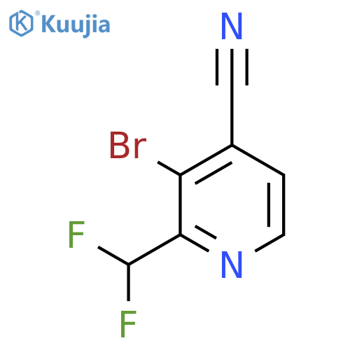 3-Bromo-4-cyano-2-(difluoromethyl)pyridine structure