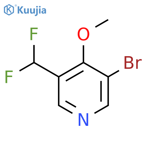 3-Bromo-5-(difluoromethyl)-4-methoxypyridine structure