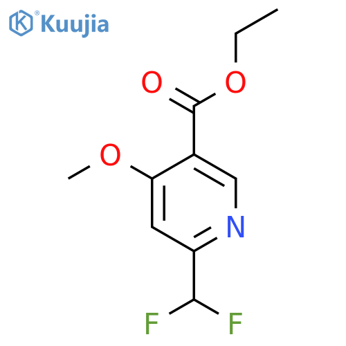 Ethyl 2-(difluoromethyl)-4-methoxypyridine-5-carboxylate structure