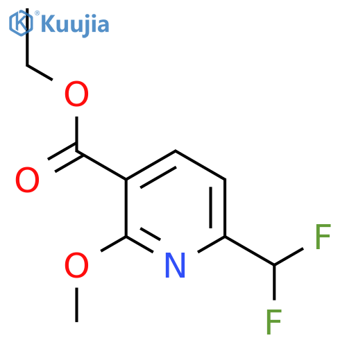Ethyl 6-(difluoromethyl)-2-methoxypyridine-3-carboxylate structure