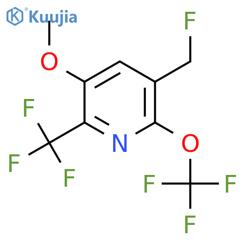 3-(Fluoromethyl)-5-methoxy-2-(trifluoromethoxy)-6-(trifluoromethyl)pyridine structure