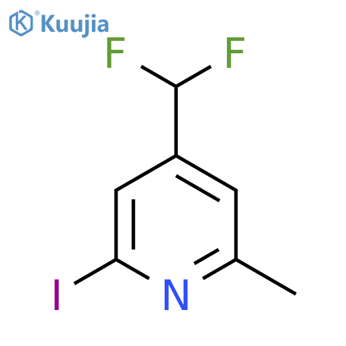 4-(Difluoromethyl)-2-iodo-6-methylpyridine structure