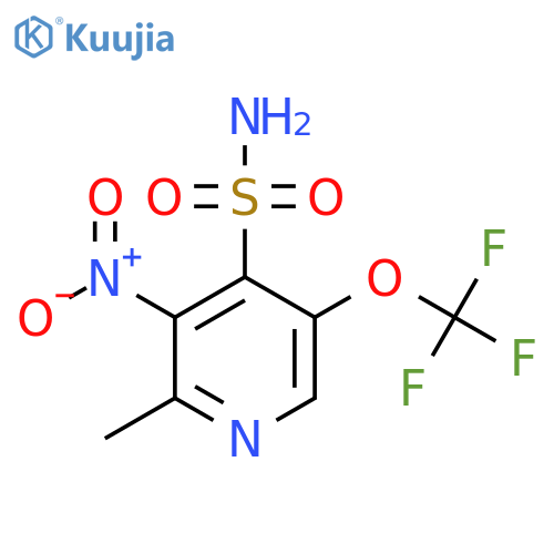 2-Methyl-3-nitro-5-(trifluoromethoxy)pyridine-4-sulfonamide structure