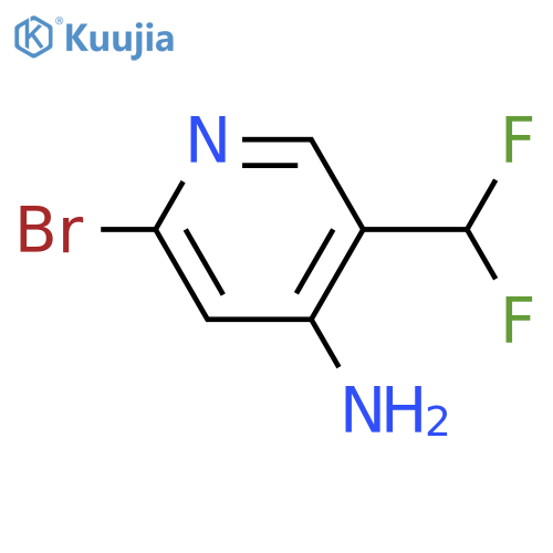 4-Amino-2-bromo-5-(difluoromethyl)pyridine structure