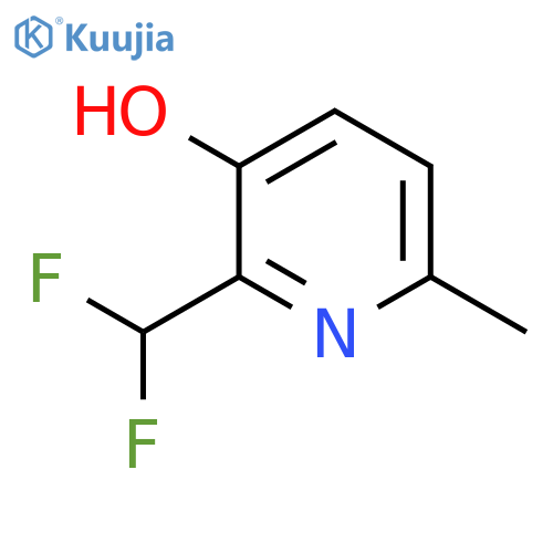 2-(Difluoromethyl)-3-hydroxy-6-methylpyridine structure