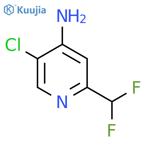4-Amino-5-chloro-2-(difluoromethyl)pyridine structure