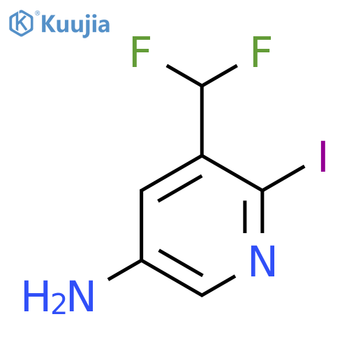 5-(Difluoromethyl)-6-iodopyridin-3-amine structure