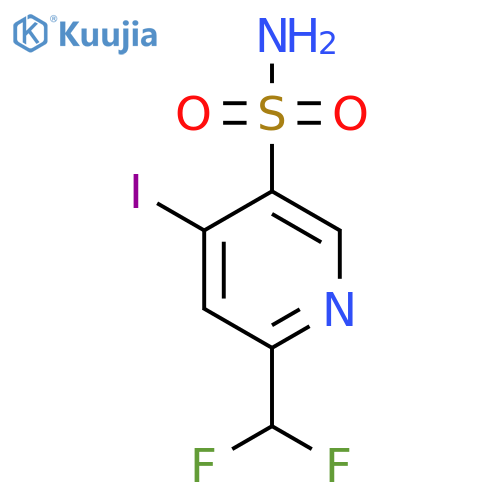2-(Difluoromethyl)-4-iodopyridine-5-sulfonamide structure