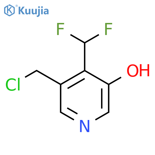 3-(Chloromethyl)-4-(difluoromethyl)-5-hydroxypyridine structure