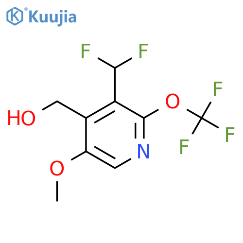 3-(Difluoromethyl)-5-methoxy-2-(trifluoromethoxy)pyridine-4-methanol structure
