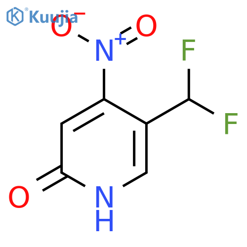 5-(Difluoromethyl)-2-hydroxy-4-nitropyridine structure