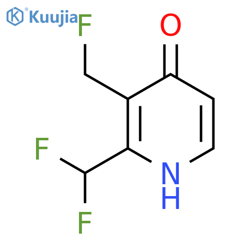 2-(Difluoromethyl)-3-(fluoromethyl)-4-hydroxypyridine structure