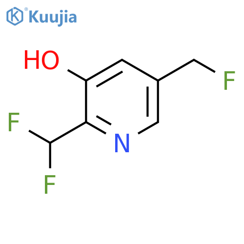 2-(Difluoromethyl)-5-(fluoromethyl)-3-hydroxypyridine structure