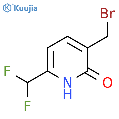 3-(Bromomethyl)-6-(difluoromethyl)-2-hydroxypyridine structure