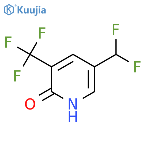 5-(Difluoromethyl)-2-hydroxy-3-(trifluoromethyl)pyridine structure