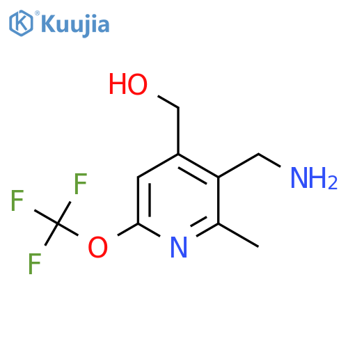 3-(Aminomethyl)-2-methyl-6-(trifluoromethoxy)pyridine-4-methanol structure