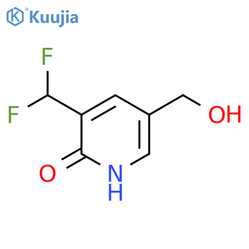 3-(Difluoromethyl)-2-hydroxypyridine-5-methanol structure