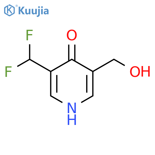 3-(Difluoromethyl)-4-hydroxypyridine-5-methanol structure