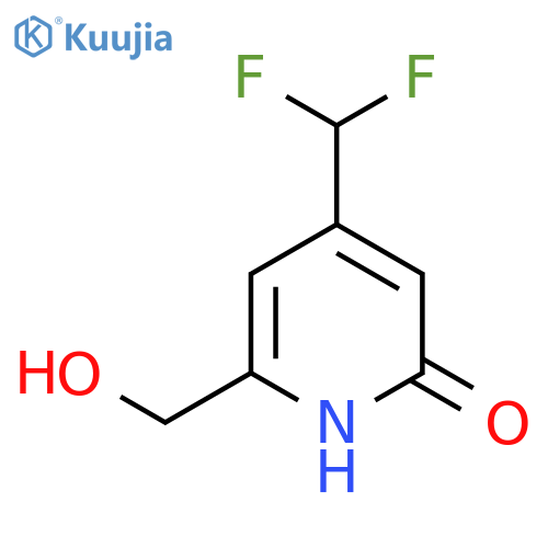 4-(Difluoromethyl)-2-hydroxypyridine-6-methanol structure