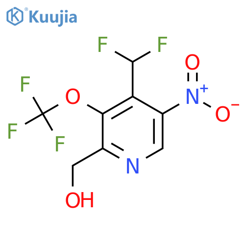 4-(Difluoromethyl)-5-nitro-3-(trifluoromethoxy)pyridine-2-methanol structure