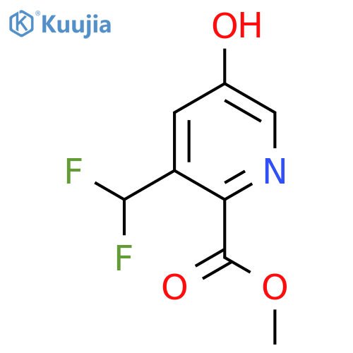 Methyl 3-(difluoromethyl)-5-hydroxypyridine-2-carboxylate structure