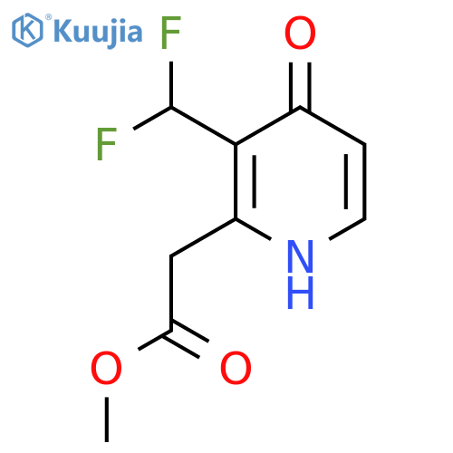 Methyl 3-(difluoromethyl)-4-hydroxypyridine-2-acetate structure