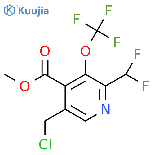 Methyl 5-(chloromethyl)-2-(difluoromethyl)-3-(trifluoromethoxy)pyridine-4-carboxylate structure