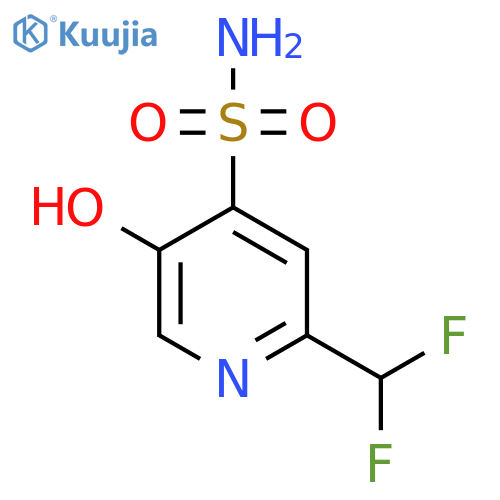2-(Difluoromethyl)-5-hydroxypyridine-4-sulfonamide structure