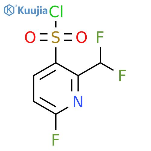 2-(Difluoromethyl)-6-fluoropyridine-3-sulfonyl chloride structure