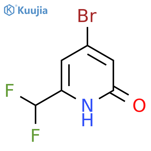 4-Bromo-2-(difluoromethyl)-6-hydroxypyridine structure