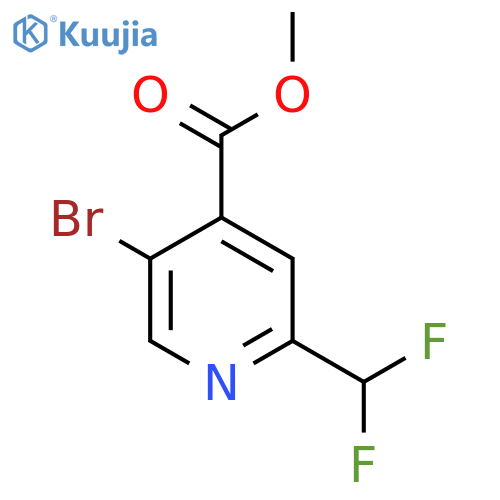Methyl 5-bromo-2-(difluoromethyl)pyridine-4-carboxylate structure