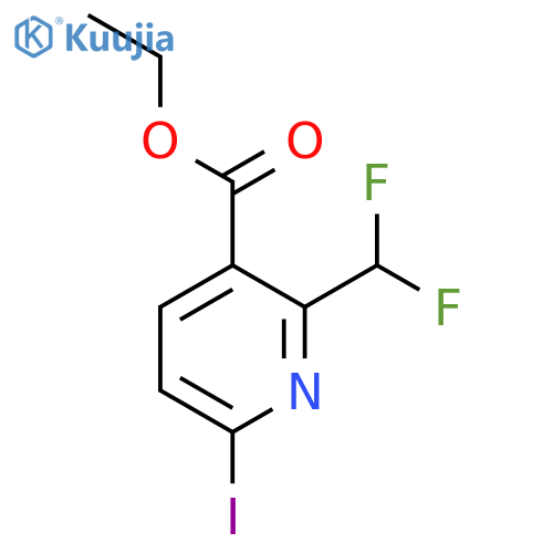 Ethyl 2-(difluoromethyl)-6-iodopyridine-3-carboxylate structure