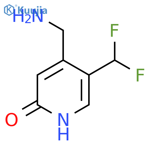 4-(Aminomethyl)-5-(difluoromethyl)-2-hydroxypyridine structure
