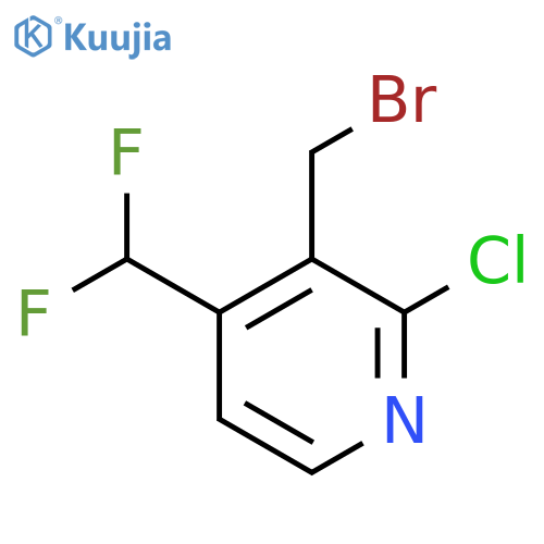 3-(Bromomethyl)-2-chloro-4-(difluoromethyl)pyridine structure