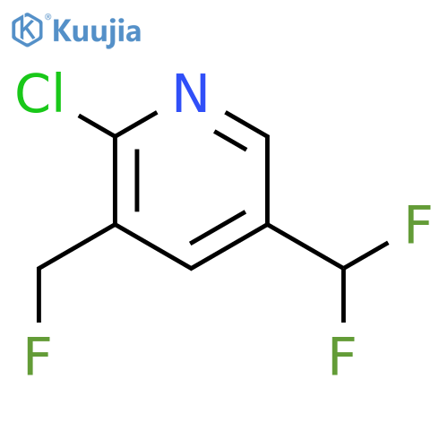 2-Chloro-5-(difluoromethyl)-3-(fluoromethyl)pyridine structure