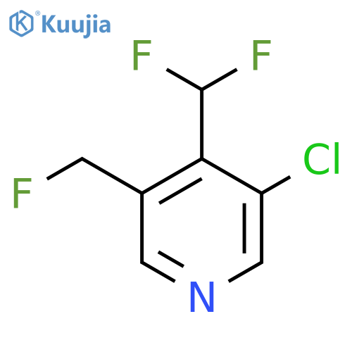 3-Chloro-4-(difluoromethyl)-5-(fluoromethyl)pyridine structure
