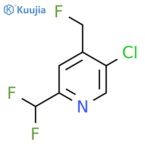 5-Chloro-2-(difluoromethyl)-4-(fluoromethyl)pyridine structure
