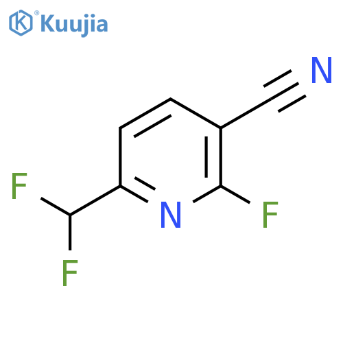 3-Cyano-6-(difluoromethyl)-2-fluoropyridine structure