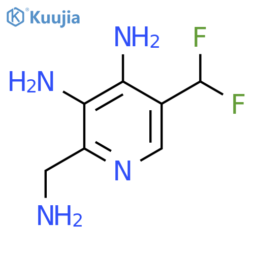 2-(Aminomethyl)-3,4-diamino-5-(difluoromethyl)pyridine structure