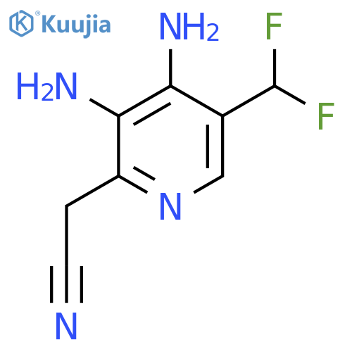 3,4-Diamino-5-(difluoromethyl)pyridine-2-acetonitrile structure