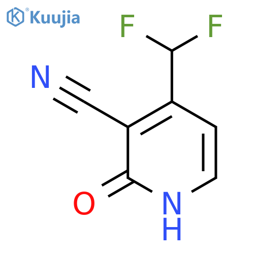 3-Cyano-4-(difluoromethyl)-2-hydroxypyridine structure