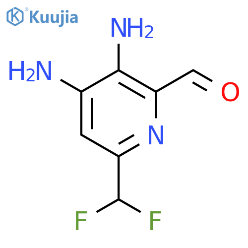 3,4-Diamino-6-(difluoromethyl)pyridine-2-carboxaldehyde structure