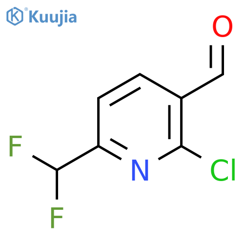 2-Chloro-6-(difluoromethyl)pyridine-3-carboxaldehyde structure