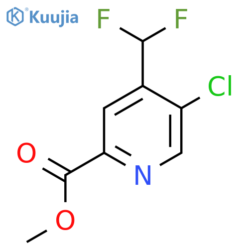 Methyl 5-chloro-4-(difluoromethyl)pyridine-2-carboxylate structure