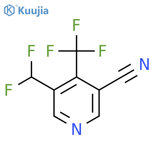 3-Cyano-5-(difluoromethyl)-4-(trifluoromethyl)pyridine structure