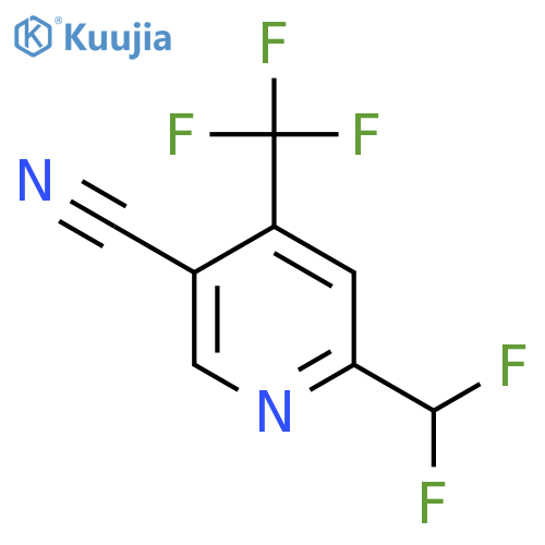 5-Cyano-2-(difluoromethyl)-4-(trifluoromethyl)pyridine structure
