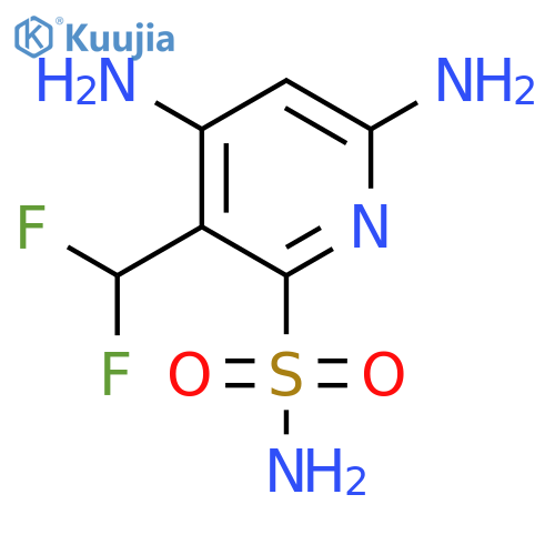 4,6-Diamino-3-(difluoromethyl)pyridine-2-sulfonamide structure