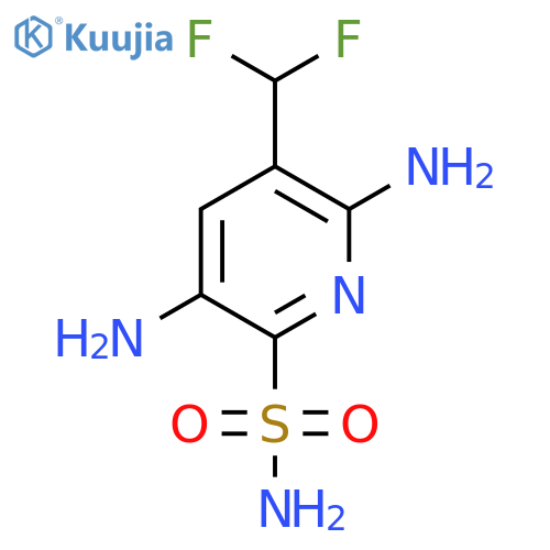 2,5-Diamino-3-(difluoromethyl)pyridine-6-sulfonamide structure