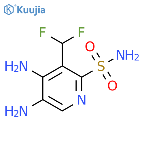 4,5-Diamino-3-(difluoromethyl)pyridine-2-sulfonamide structure